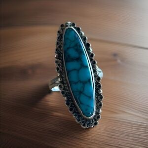 Turquoise Silver Ring Mexico 925